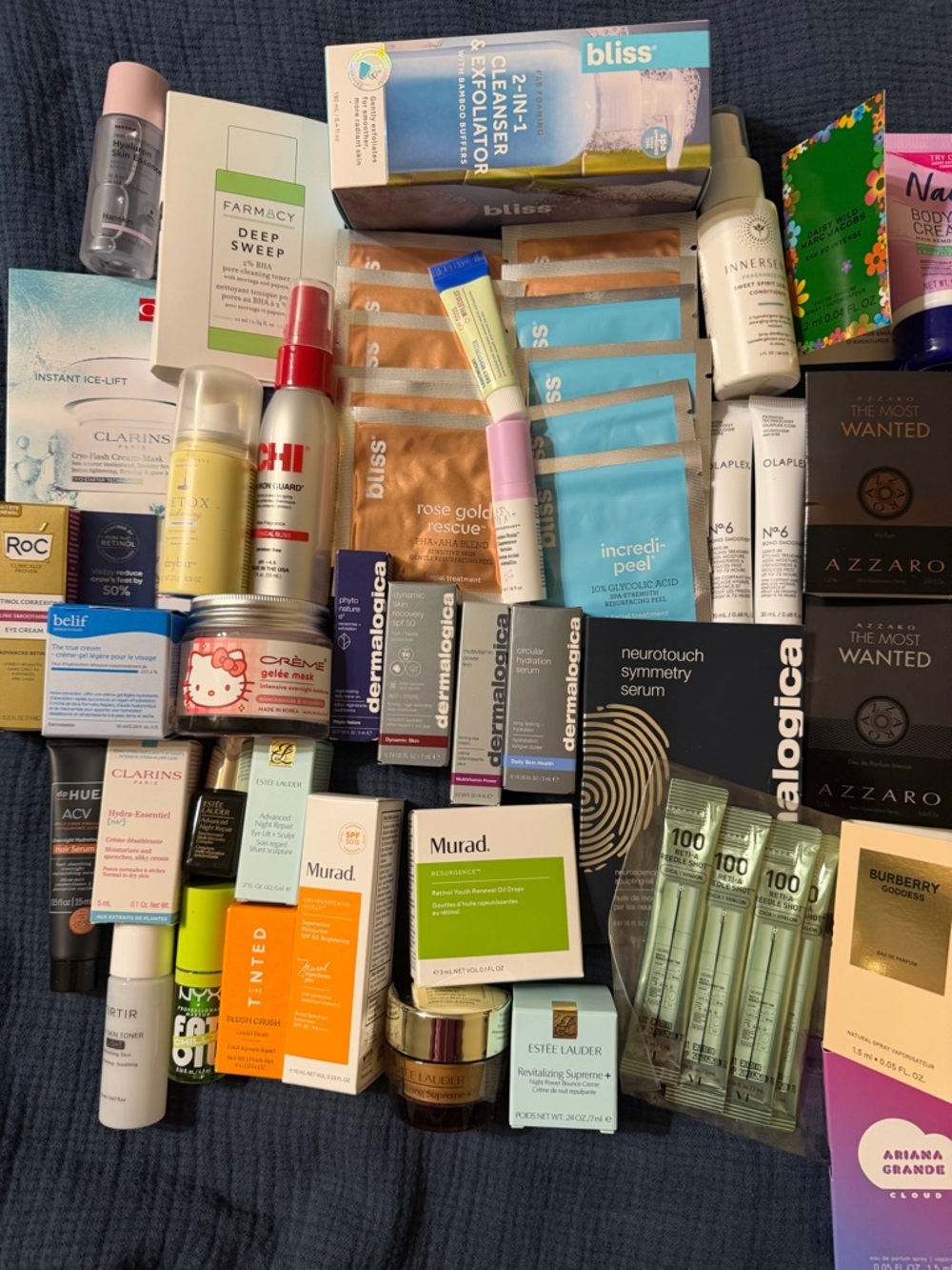 Over 35 products ULTA samples Bliss full size Dermalogica Murad